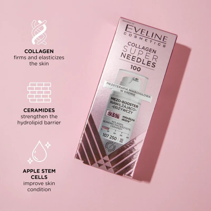 Eveline Cosmetics Collagen Super Needles 100 хидратиращ и подхранващ серум 50 мл.