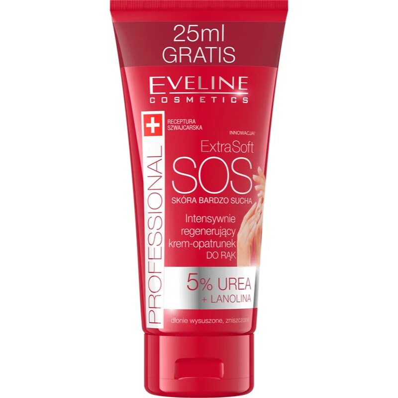 Eveline Cosmetics Extra Soft SOS крем за ръце за суха и натоварвана кожа 100 мл.