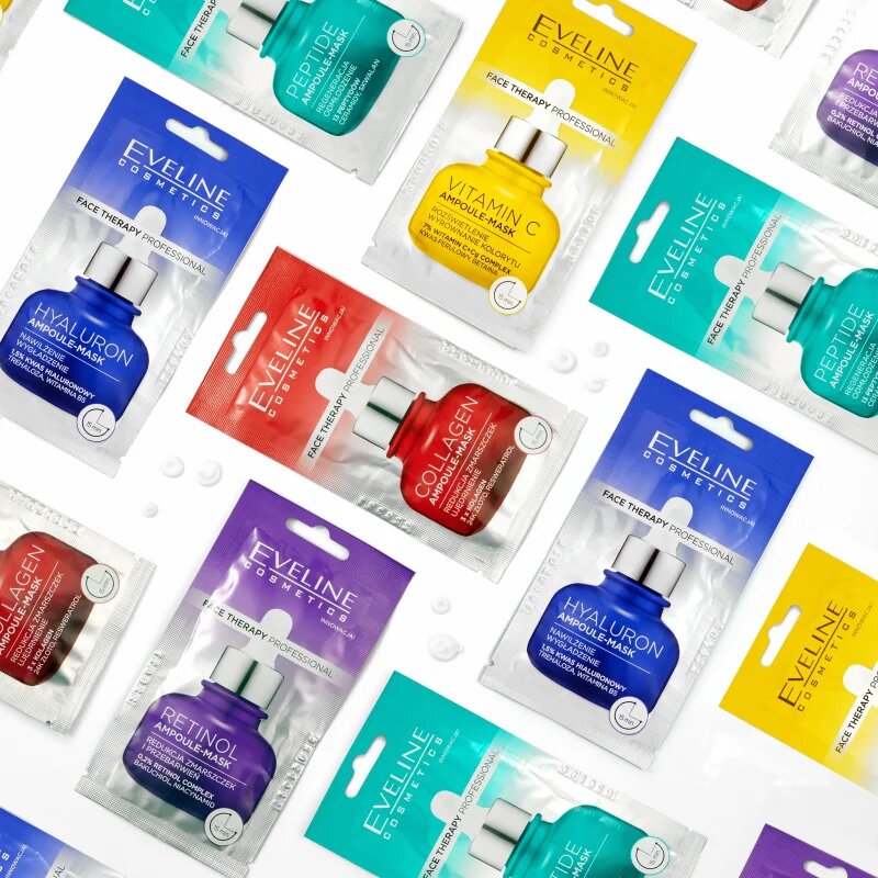 Eveline Cosmetics Face Therapy Peptide маска-крем за регенерация и възстановяване на кожата 8 мл.