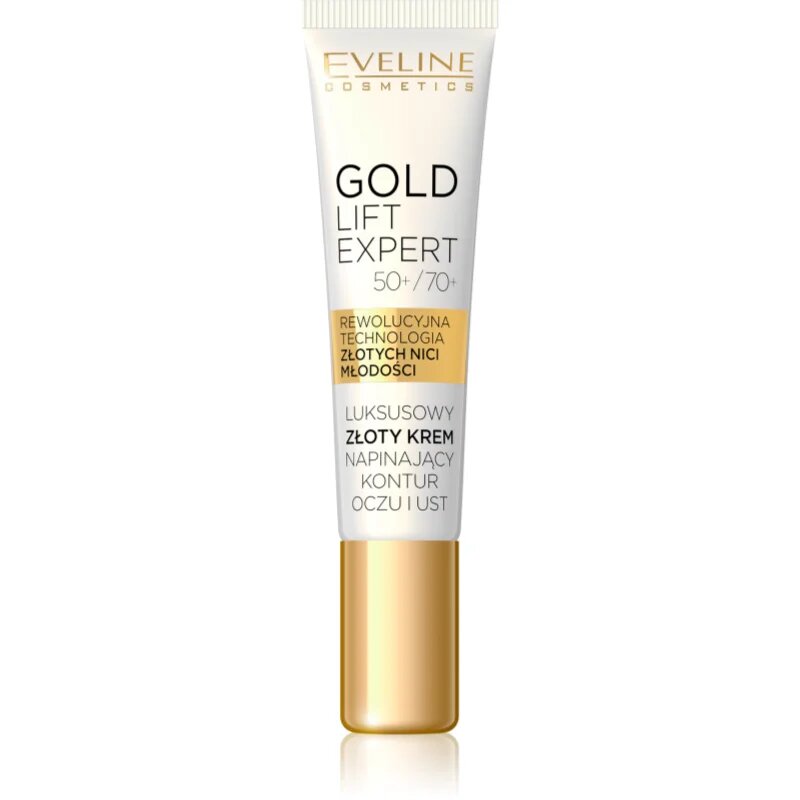 Eveline Cosmetics Gold Lift Expert изглаждащ крем за зоната около очите и устните 15 мл.