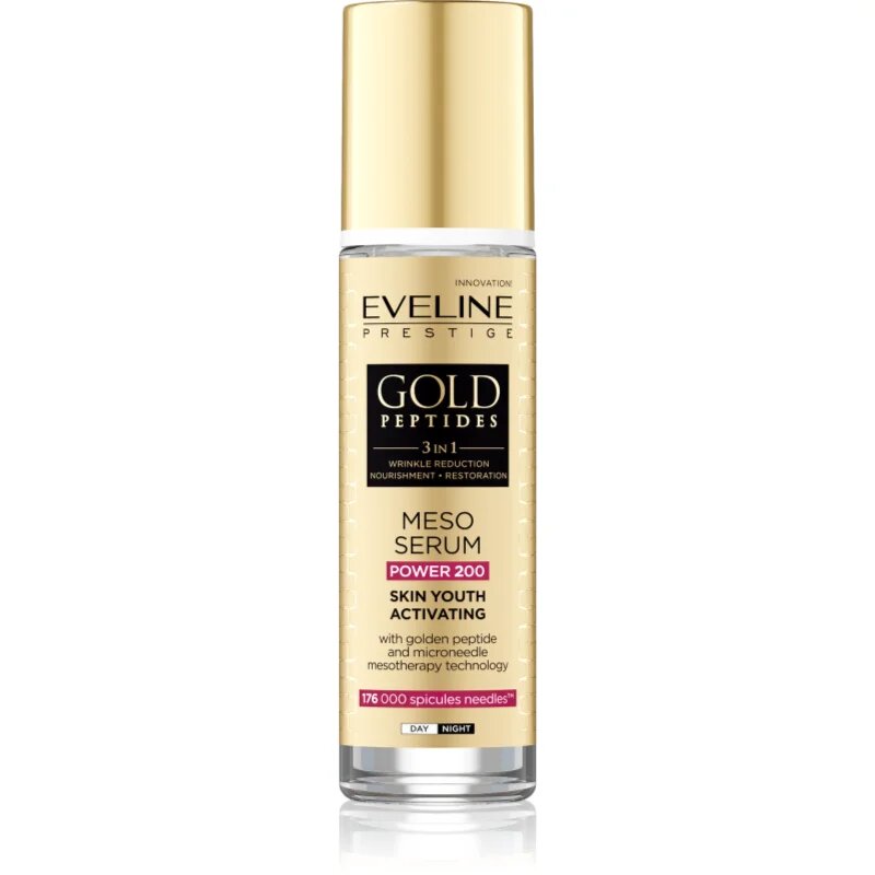 Eveline Cosmetics Gold Peptides 3 in 1 активиращ серум за младежки вид 30 мл.