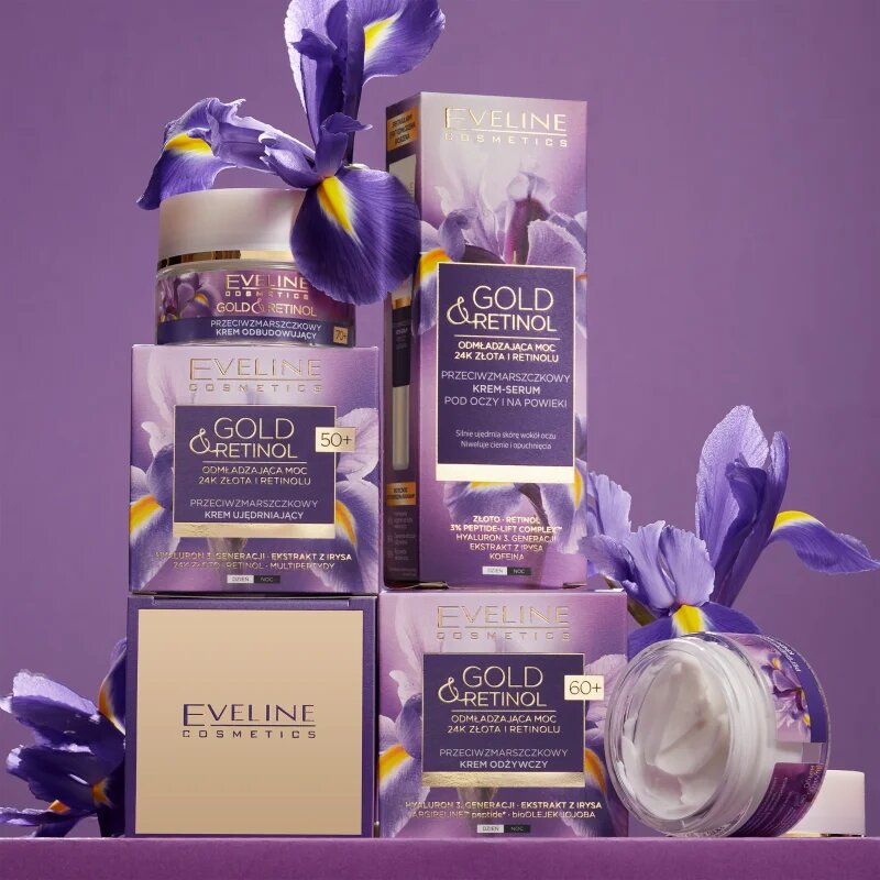 Eveline Cosmetics Gold & Retinol стягащ крем против бръчки 50+ 50 мл.