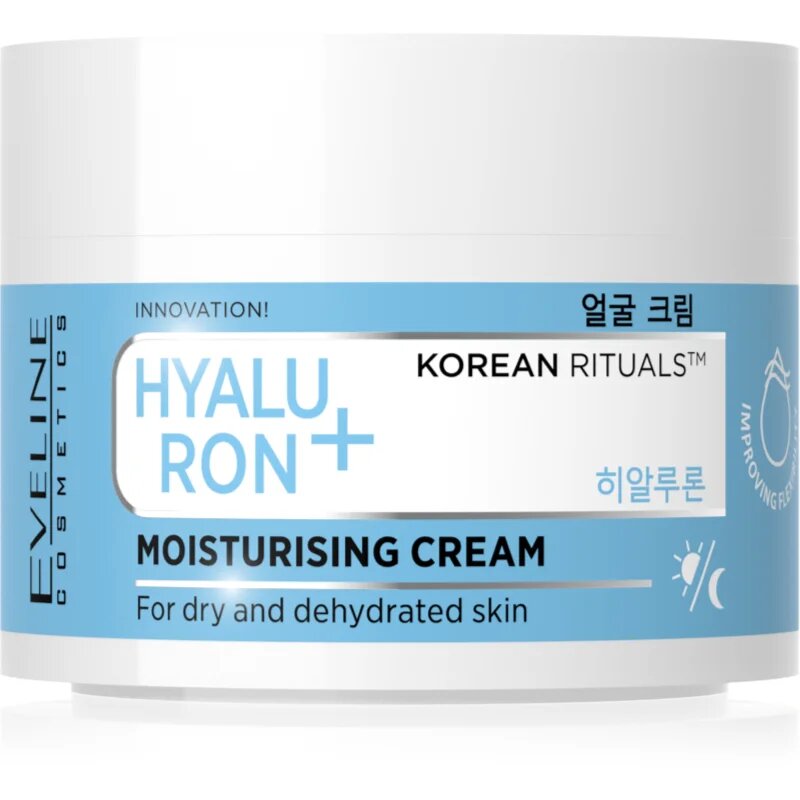 Eveline Cosmetics Hyaluron + Korean Rituals хидратиращ крем за лице 50 мл.