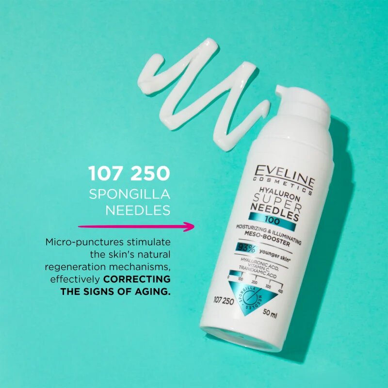 Eveline Cosmetics Hyaluron Super Needles 100 хидратиращ серум 50 мл.