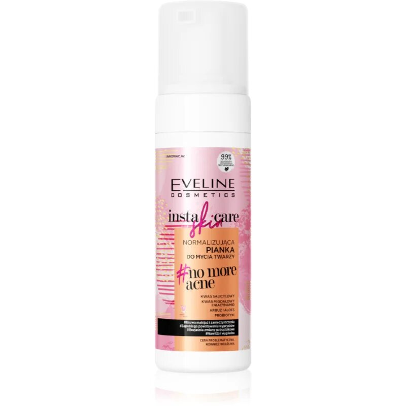 Eveline Cosmetics Insta Skin Care no more acne почистваща пяна за лице 150 мл.