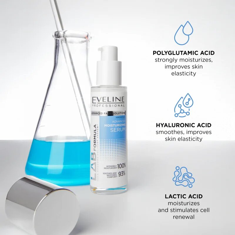 Eveline Cosmetics LAB Formula 18% Solution хидратиращ серум 30 мл.