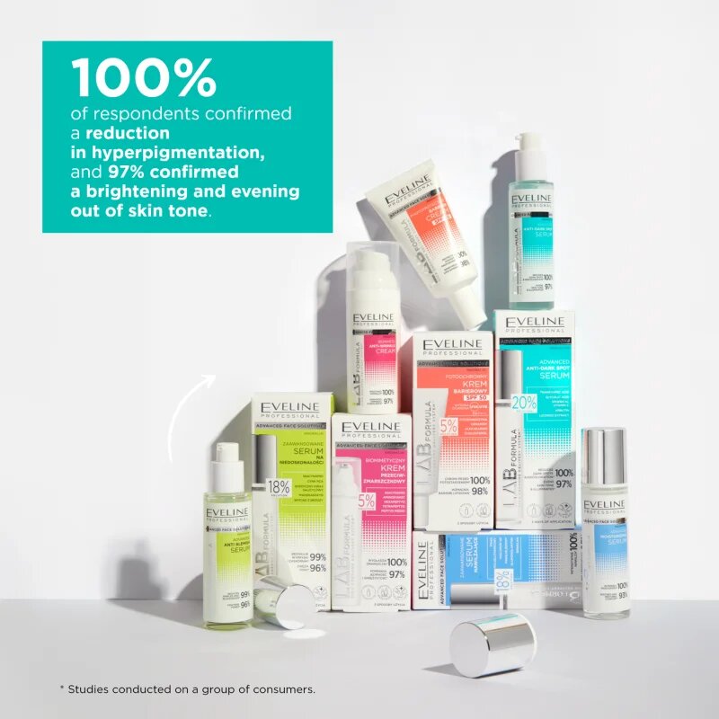 Eveline Cosmetics LAB Formula 20% Solution уеднаквяваща грижа за лице с хиперпигментация 30 мл.