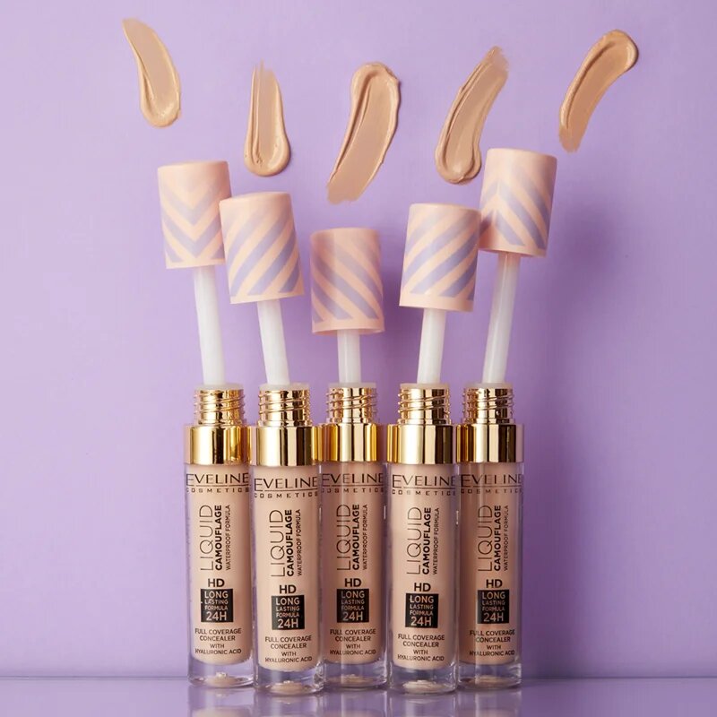 Eveline Cosmetics Liquid Camouflage водоустойчив коректор с хиалуронова киселина цвят 2.5 75 мл.