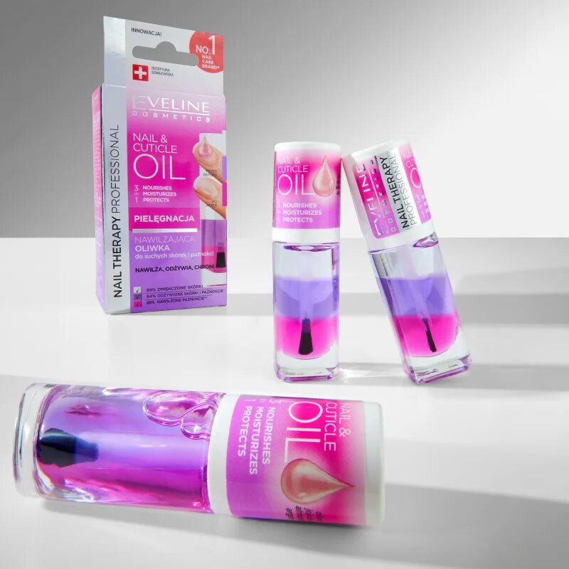Eveline Cosmetics Nail & Cuticle Oil подхранващо масло за нокти 8 мл.