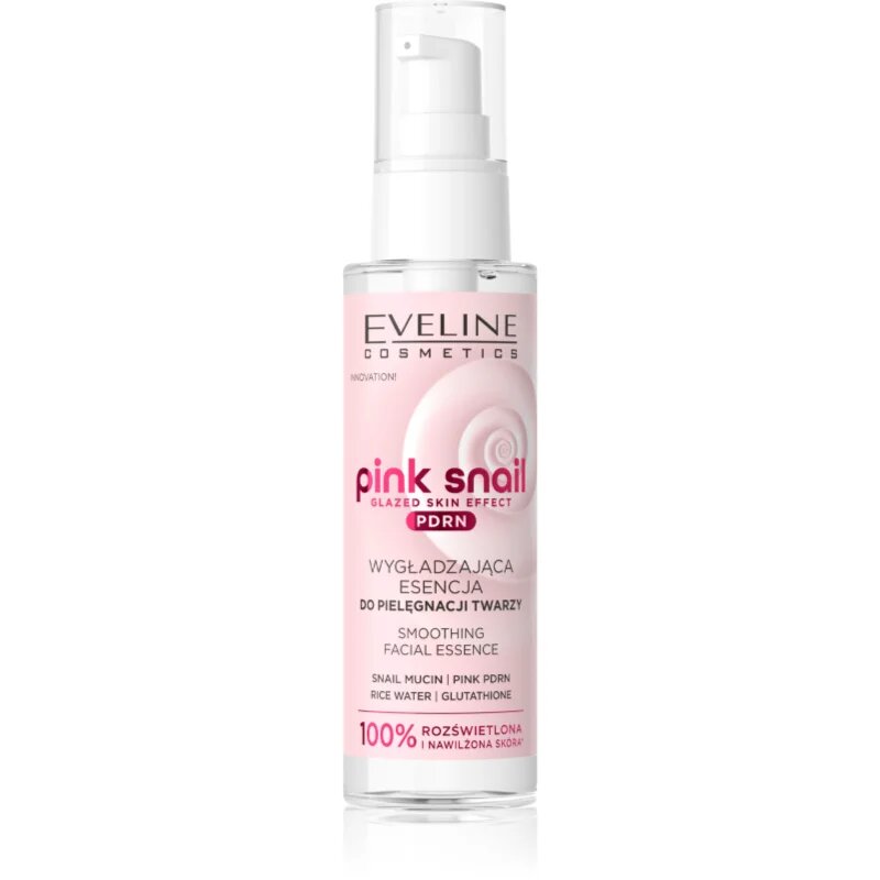 Eveline Cosmetics Pink Snail Glazed Skin Effect есенция с изглаждащ ефект 100 мл.