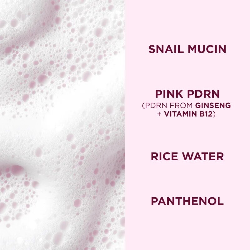 Eveline Cosmetics Pink Snail Glazed Skin Effect нежна почистваща пяна за лице 150 мл.
