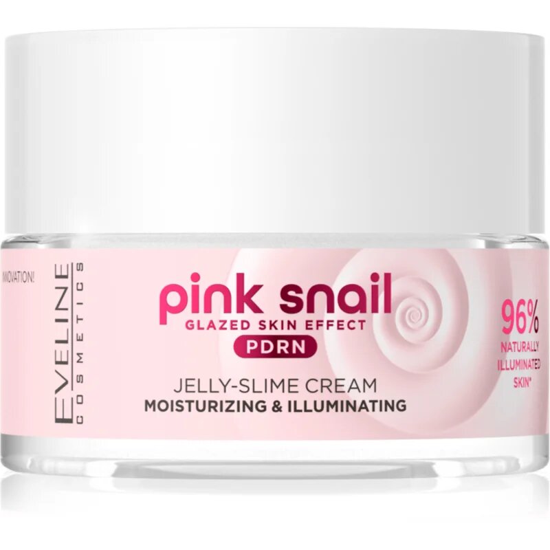 Eveline Cosmetics Pink Snail Glazed Skin Effect озаряващ крем 50 мл.