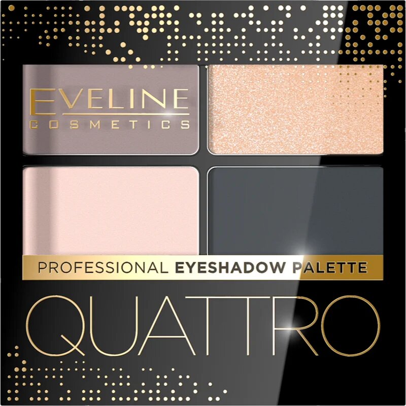 Eveline Cosmetics Quattro палитра сенки за очи цвят 02 32 гр.