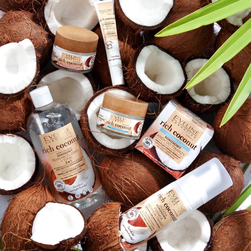 Eveline Cosmetics Rich Coconut силно хидратиращ крем дневен и нощен 50 мл.