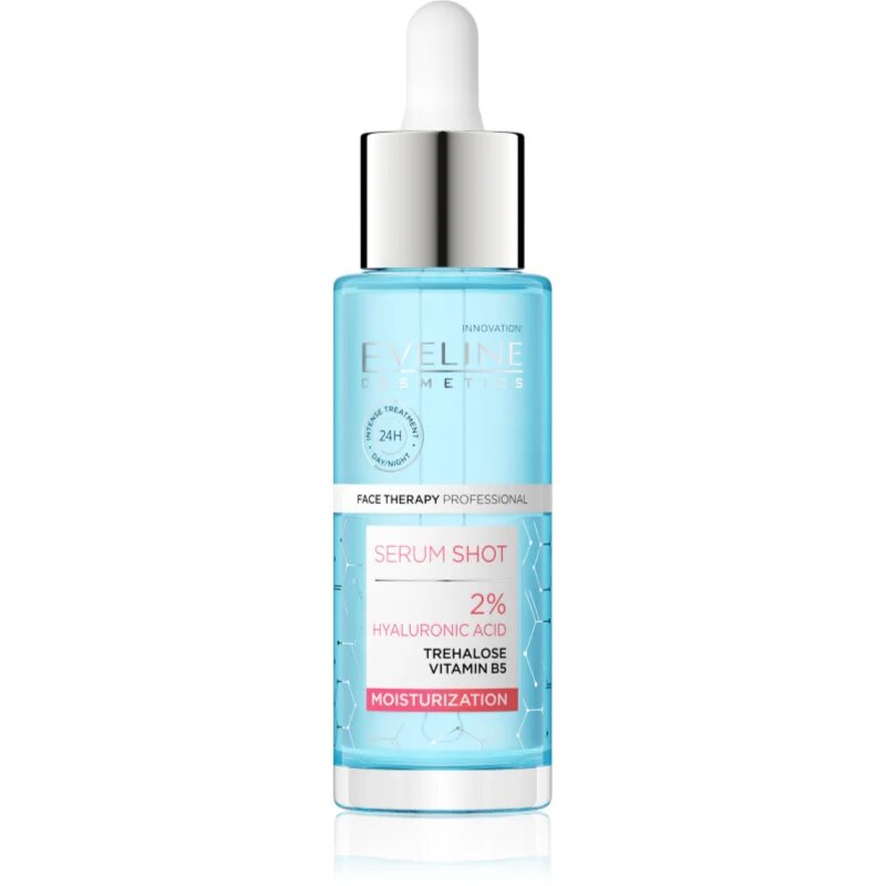 Eveline Cosmetics Serum Shot 2% Hyaluronic Acid хидратиращ и подхранващ серум 30 мл.