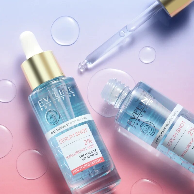 Eveline Cosmetics Serum Shot 2% Hyaluronic Acid хидратиращ и подхранващ серум 30 мл.