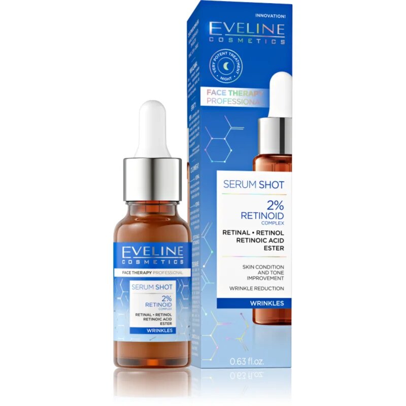 Eveline Cosmetics Serum Shot 2% Retinoid серум против бръчки 18 мл.
