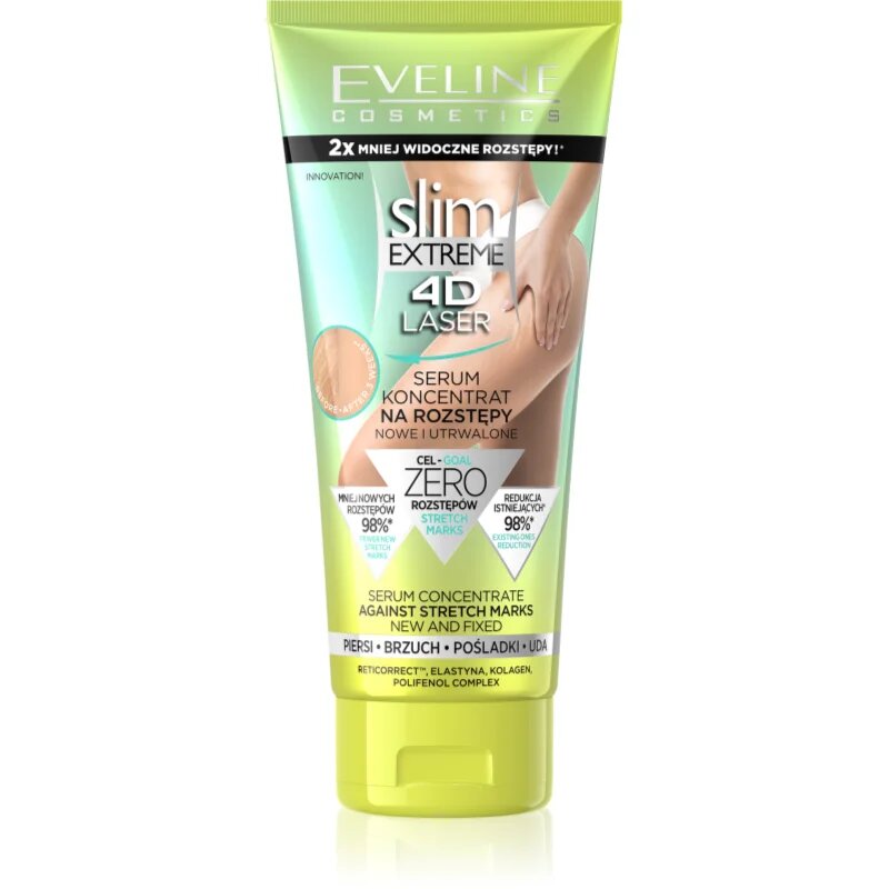 Eveline Cosmetics Slim Extreme 4D Laser усъвършенстващ серум за тяло за стрии 150 мл.