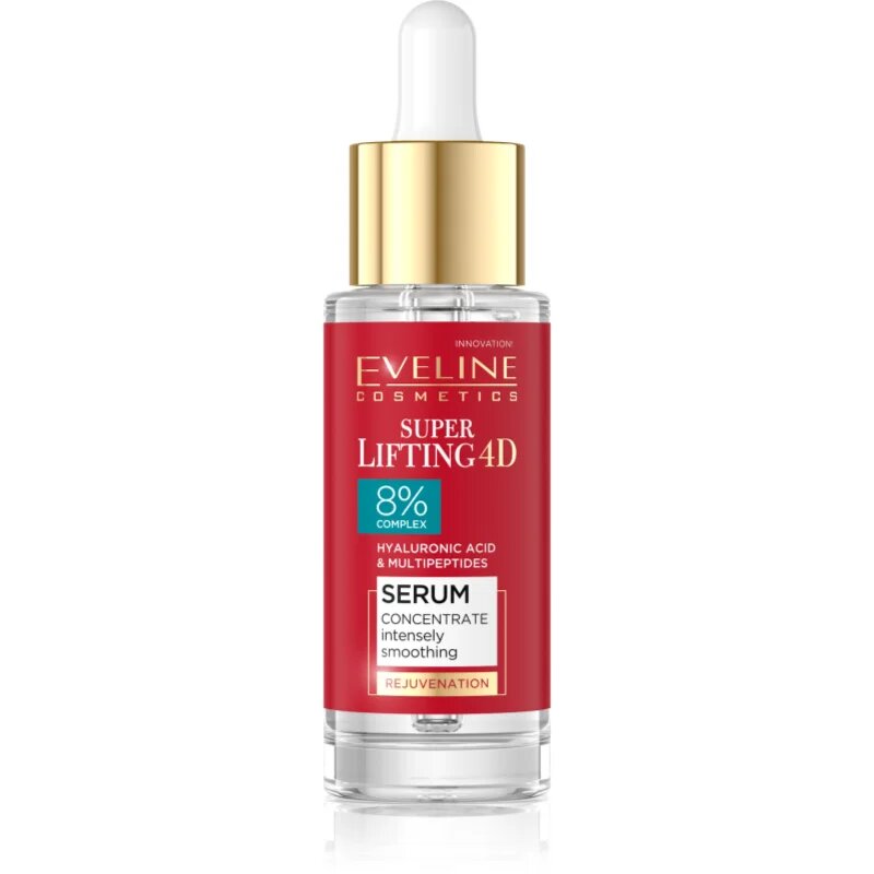 Eveline Cosmetics Super Lifting 4D 8% complex изглаждащ серум 30 мл.