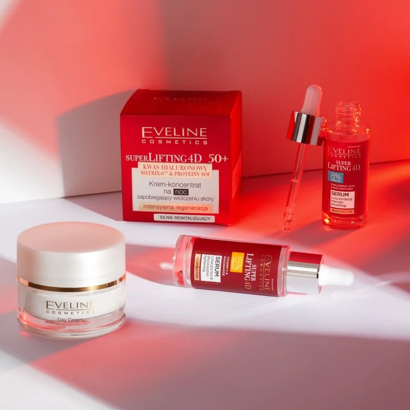 Eveline Cosmetics Super Lifting 4D 8% complex изглаждащ серум 30 мл.