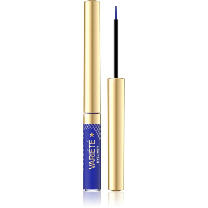 Eveline Cosmetics Variété дълготрайна водоустойчива очна линия цвят 07 Electic Blue 28 мл.