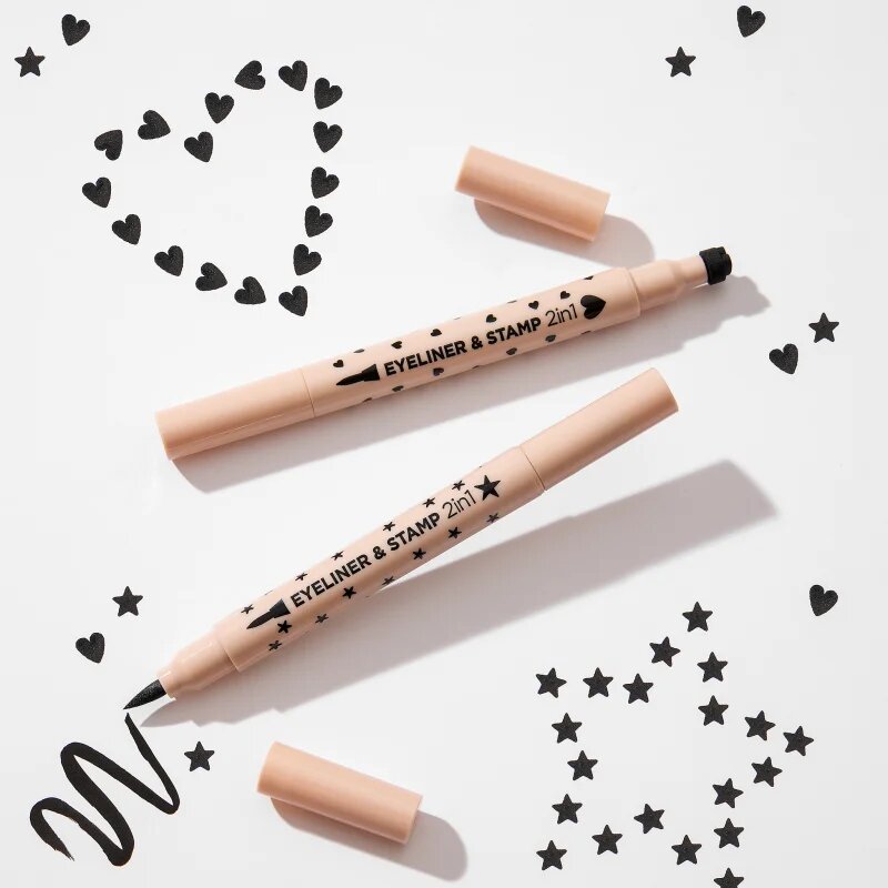 Eveline Cosmetics Variété мултифункционална очна линия 2 в 1 тип Heart 1 бр.