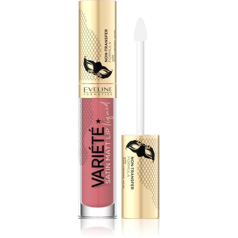 Eveline Cosmetics Variété течно червило с матиращ завършек цвят 05 Peach Mousse 45 мл.