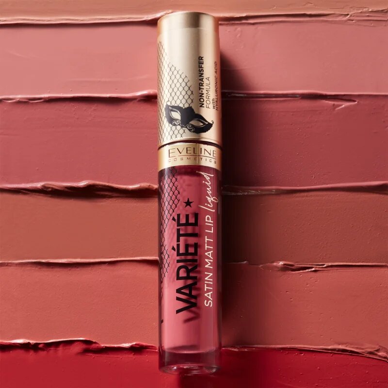 Eveline Cosmetics Variété течно червило с матиращ завършек цвят 05 Peach Mousse 45 мл.