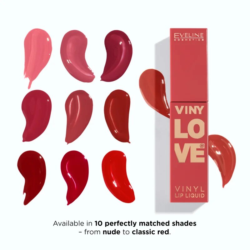 Eveline Cosmetics VINY LOVE Vinyl Lip Liquid дълготрайно течно червило цвят 01 4 мл.
