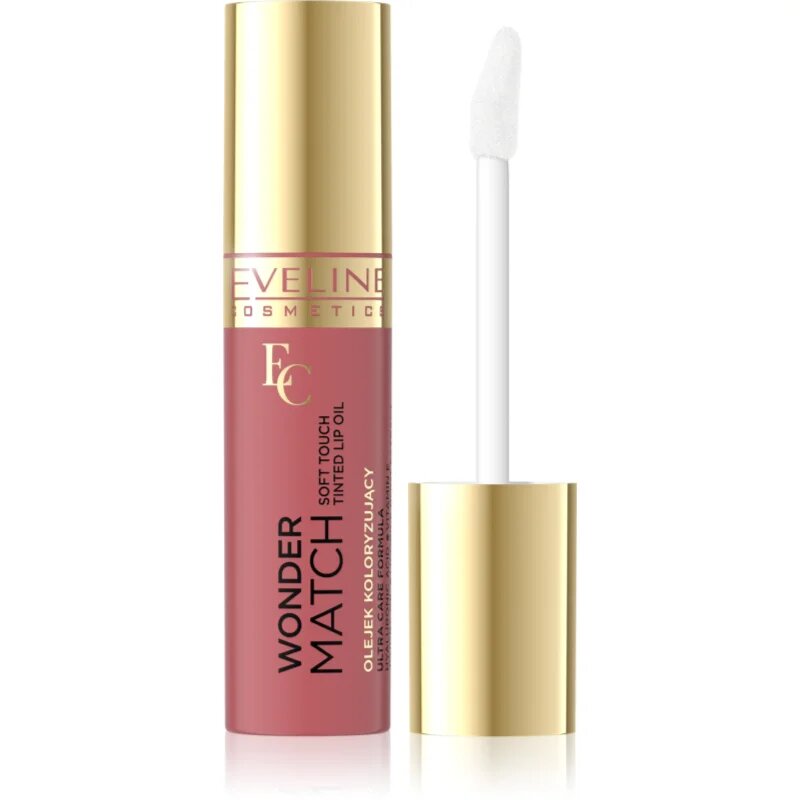 Eveline Cosmetics Wonder Match хидратиращо олио за устни цвят 04 Raspberry Sorbet 5 мл.