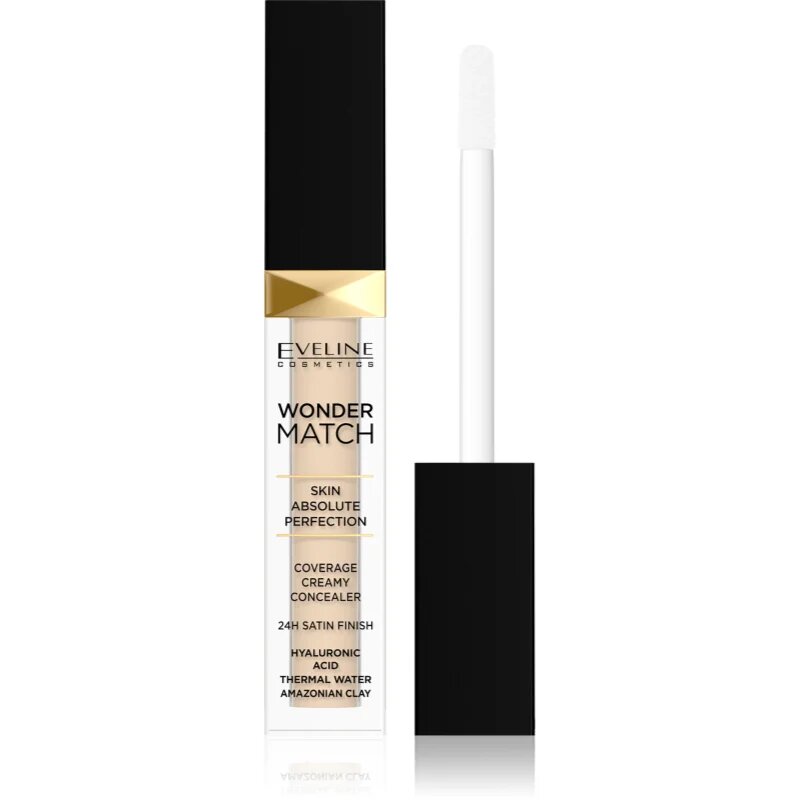 Eveline Cosmetics Wonder Match кремообразен покривен коректор 24 часа цвят 01 Light Neutral 7 мл.