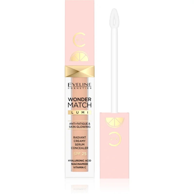 Eveline Cosmetics Wonder Match Lumi озаряващ коректор SPF 25 цвят 20 Nude 68 мл.