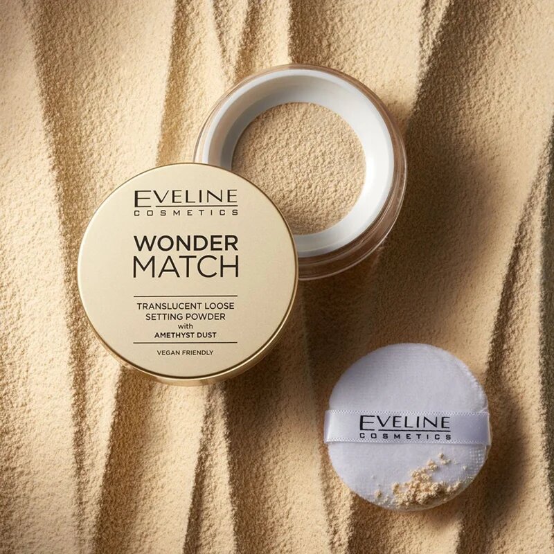 Eveline Cosmetics Wonder Match прозрачна фиксираща пудра 6 гр.