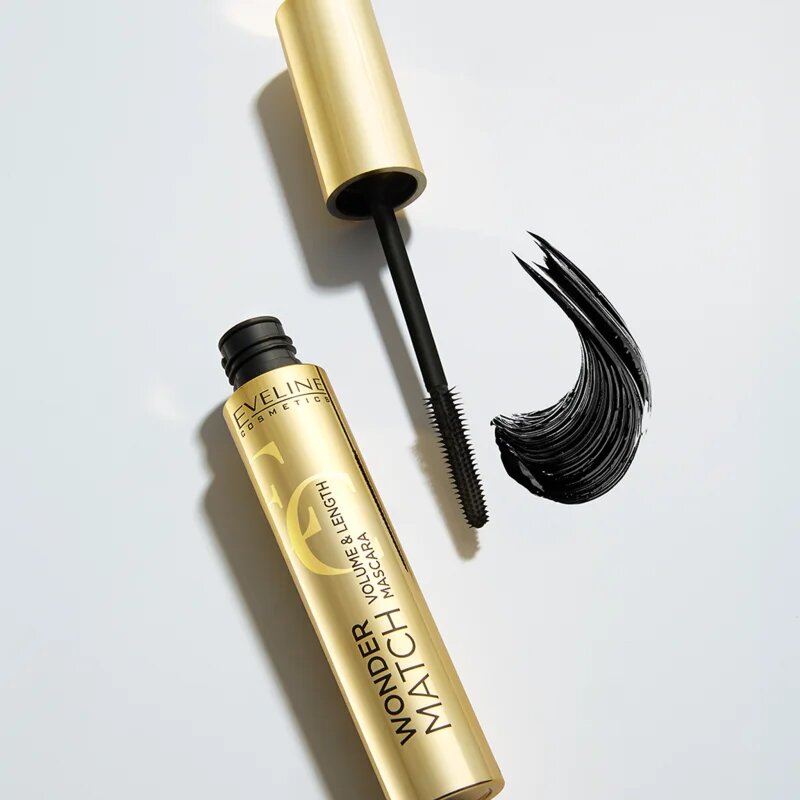 Eveline Cosmetics Wonder Match спирала за обем и сгъстяване на миглите цвят Black 7 мл.