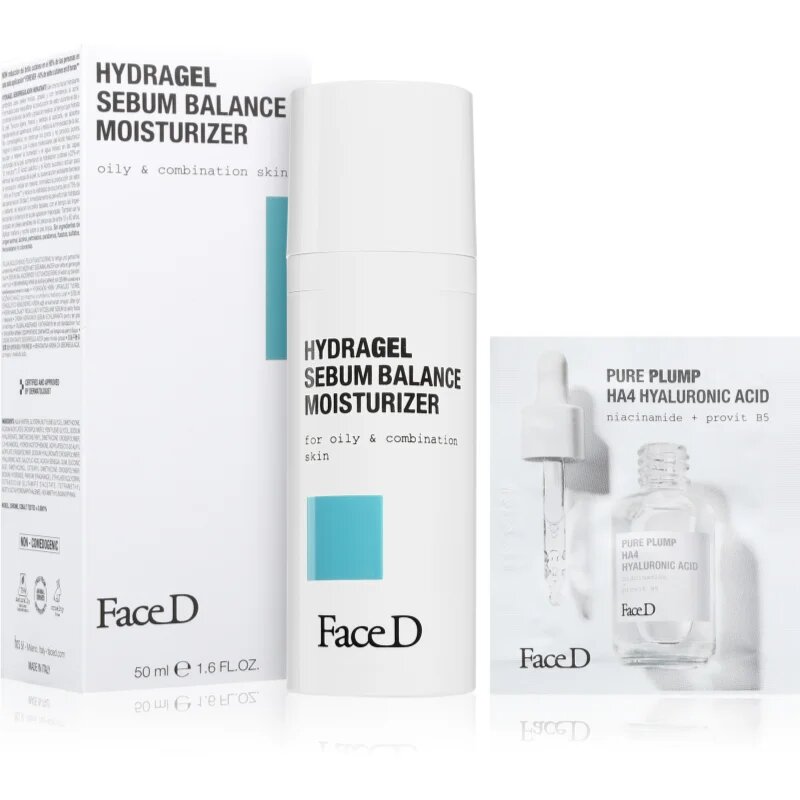 Face D Hydragel Sebum Balance Moisturizer хидратиращ гел-крем за смесена и мазна кожа 50 мл.