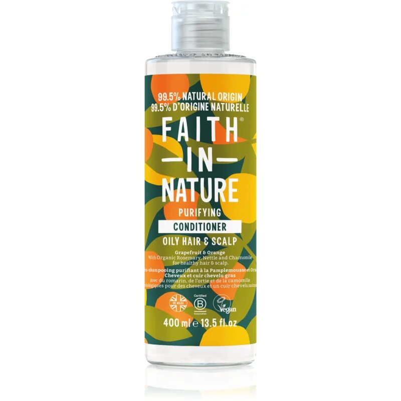 Faith In Nature Grapefruit & Orange природен балсам за нормална към суха коса 400 мл.