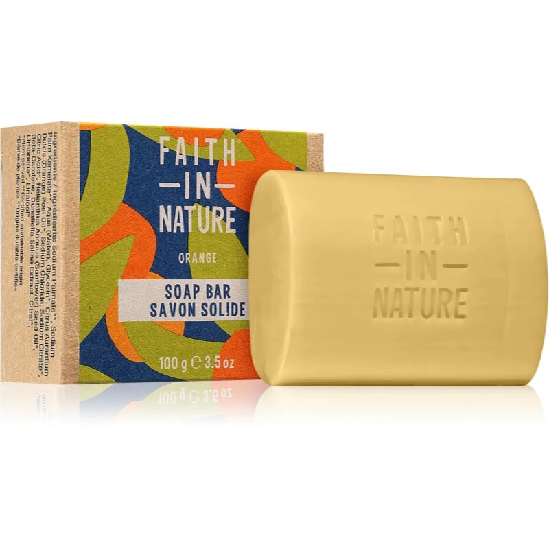Faith In Nature Hand Made Soap Orange естествен твърд сапун 100 гр.