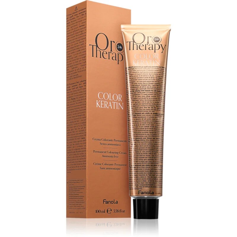 Fanola Oro Therapy Color Keratin боя за коса цвят Naturals Dark Blonde 6.0. 100 мл.