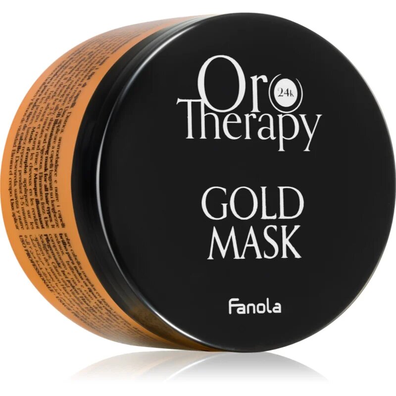 Fanola Oro Therapy Gold Mask хидратираща маска за суха и непокорна коса 300 мл.