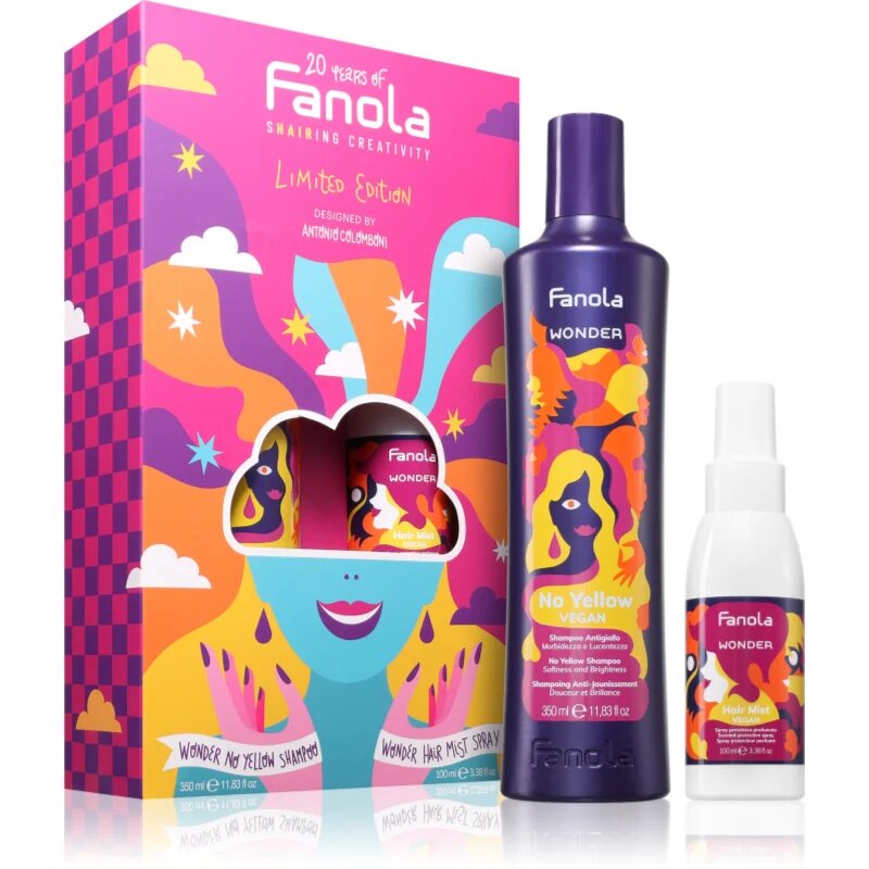 Fanola Wonder Set подаръчен комплект за блонд коса и коса с кичури