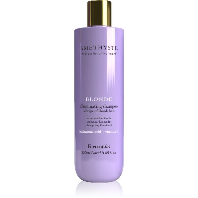 FarmaVita Amethyste Blonde лилав шампоан неутрализиращ жълтеникавите оттенъци 250 мл.