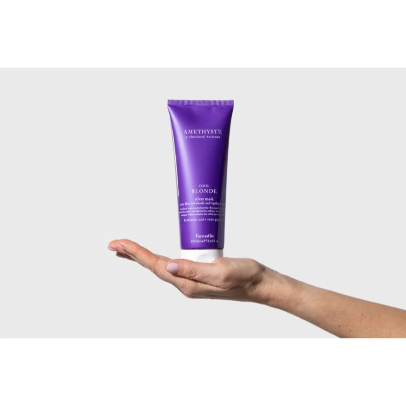FarmaVita Amethyste Cool Blonde хидратираща маска за студени руси нюанси 250 мл.