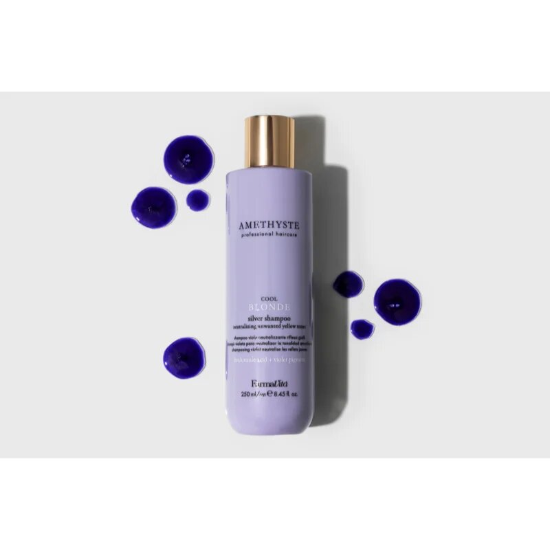 FarmaVita Amethyste Cool Blonde лилав шампоан за блонд коса и коса с кичури 250 мл.
