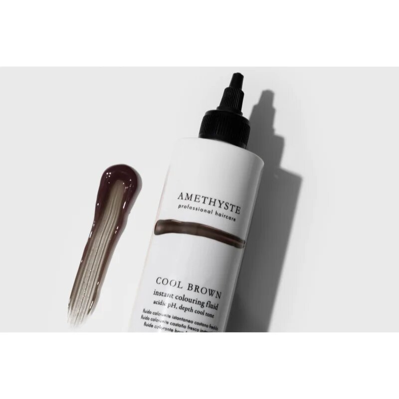 FarmaVita Amethyste Instant Colouring Fluid Възстановяваща цветна маска pro studené odstíny hnědé цвят Cool Brown 250 мл.