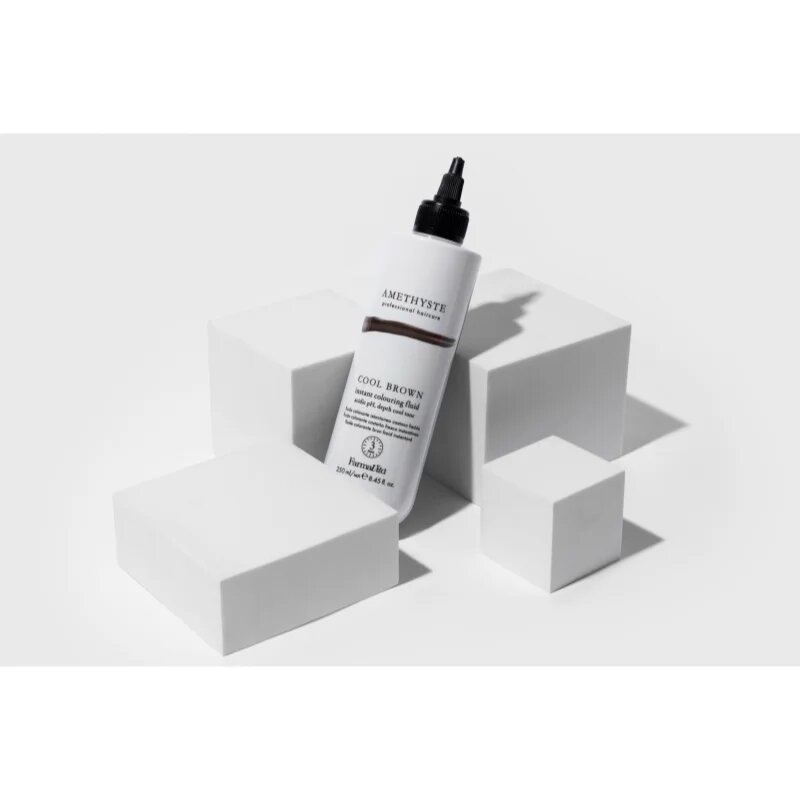 FarmaVita Amethyste Instant Colouring Fluid Възстановяваща цветна маска pro studené odstíny hnědé цвят Cool Brown 250 мл.