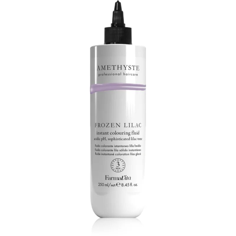 FarmaVita Amethyste Instant Colouring Fluid Възстановяваща цветна маска за сива коса цвят Lilac Frozen 250 мл.