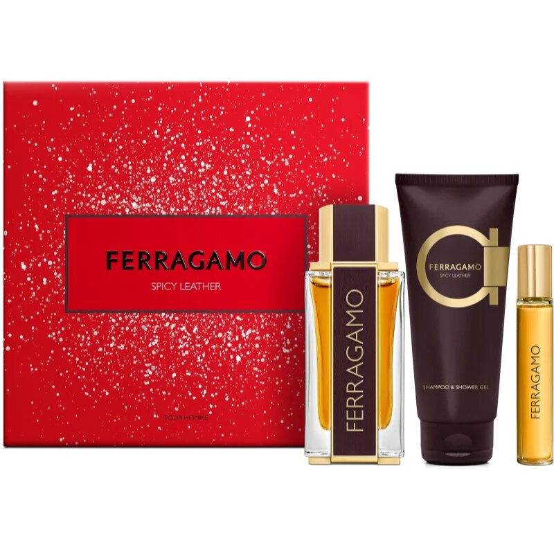Ferragamo Spicy Leather подаръчен комплект за мъже