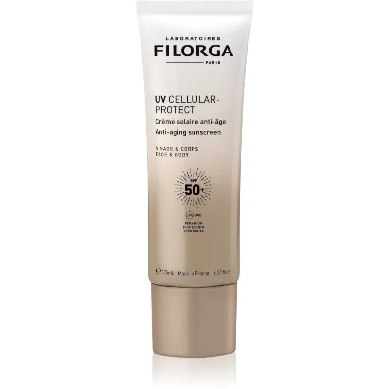 Filorga UV CELLULAR-PROTECT FACE & BODY слънцезащитен крем за лице и тяло SPF 50+ 125 мл.