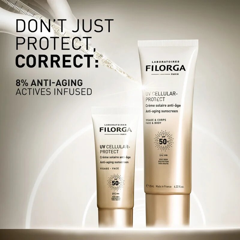 Filorga UV CELLULAR-PROTECT FACE & BODY слънцезащитен крем за лице и тяло SPF 50+ 125 мл.