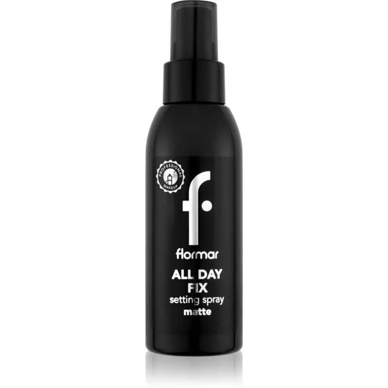 flormar All Day Fix Matte матиращ и фиксиращ спрей върху фон дьо тен 125 мл.